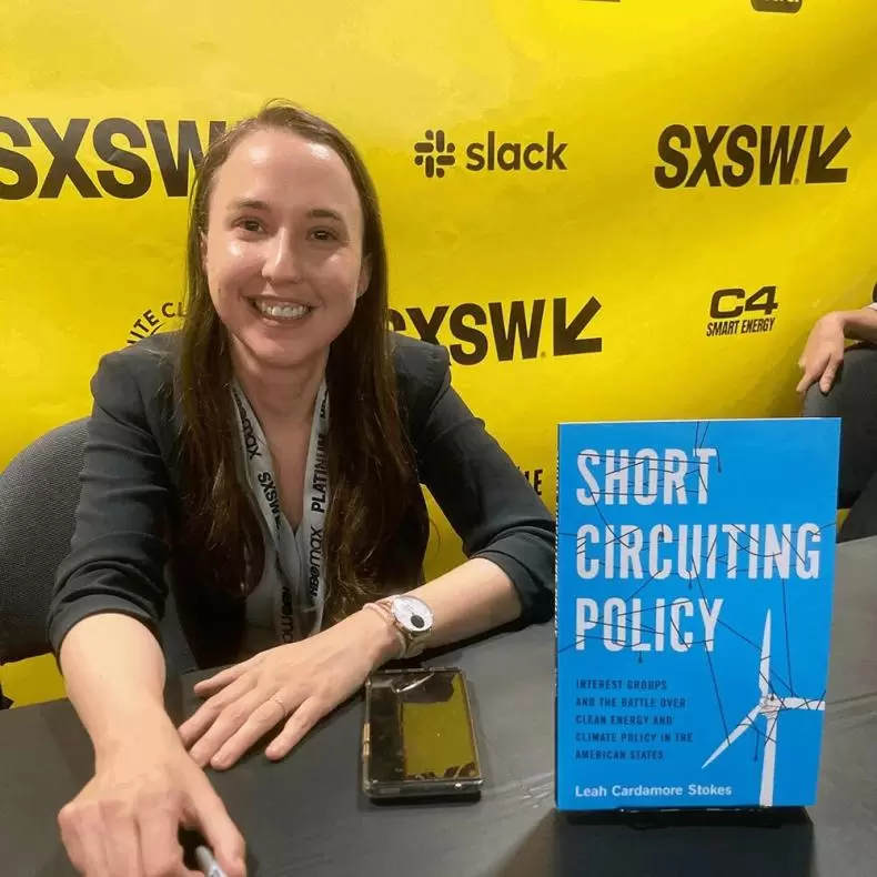 Leah Stokes signing books at SXSW