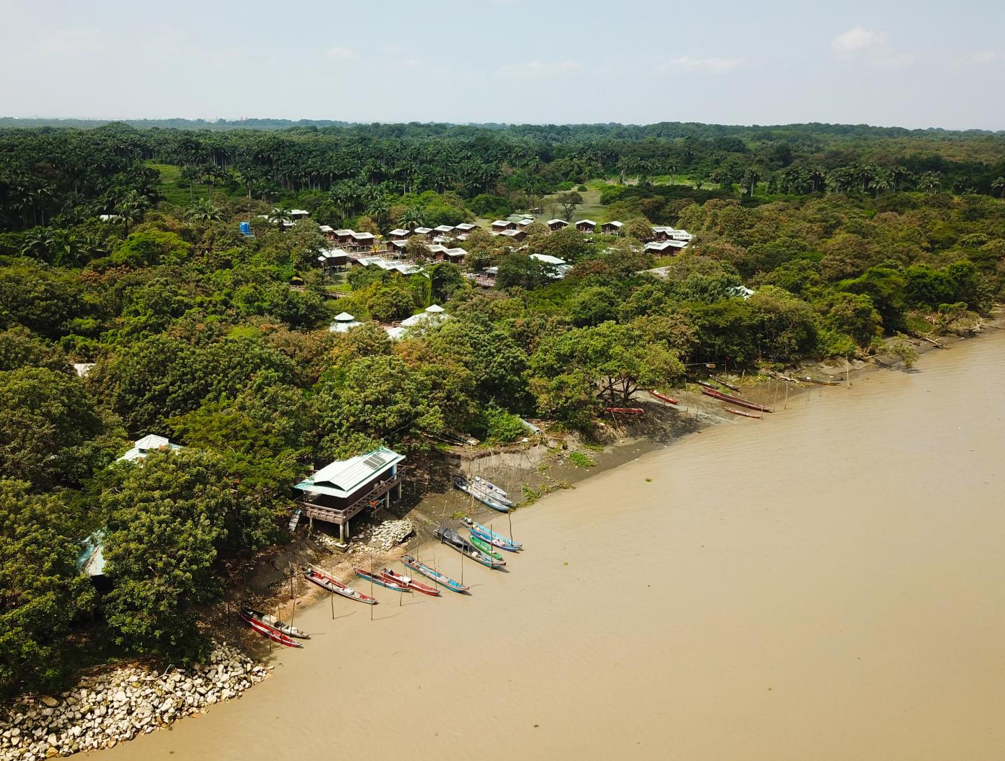 An aerial shot of Isla Santay