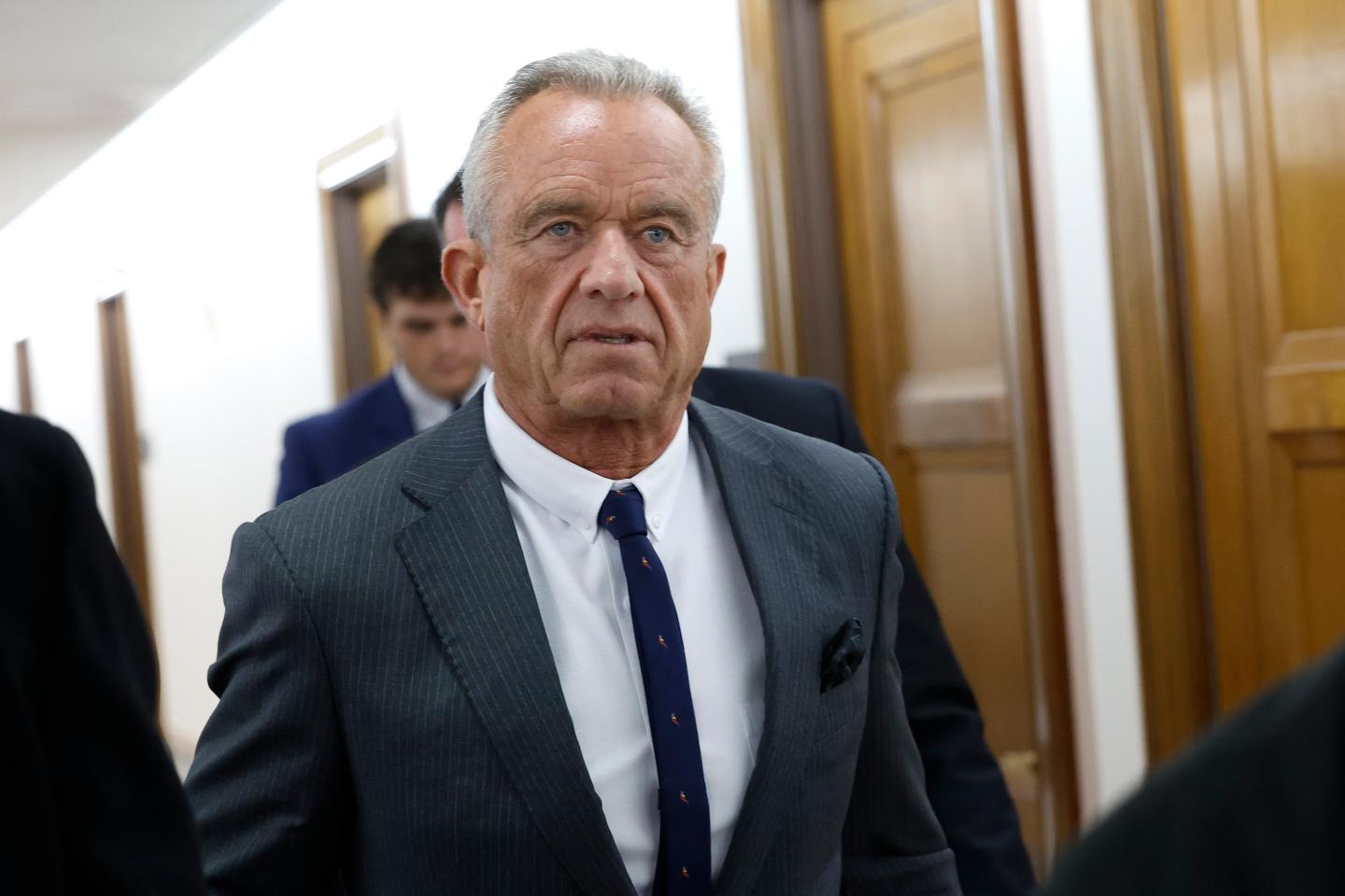 Robert F. Kennedy Jr. walking through the halls of Congress