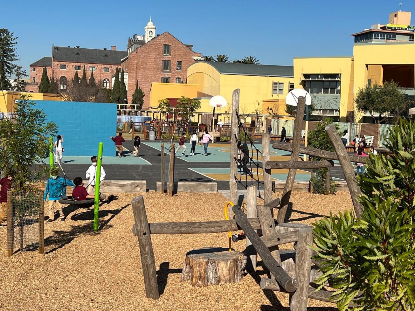 A school playground in Oakland, California