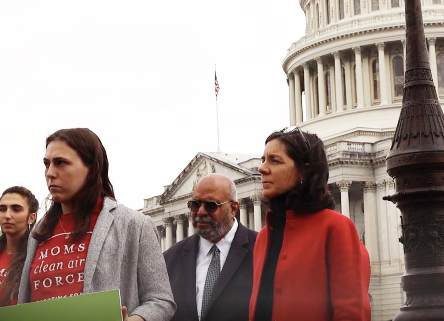 Joanna Slaney standing in front of the capitol