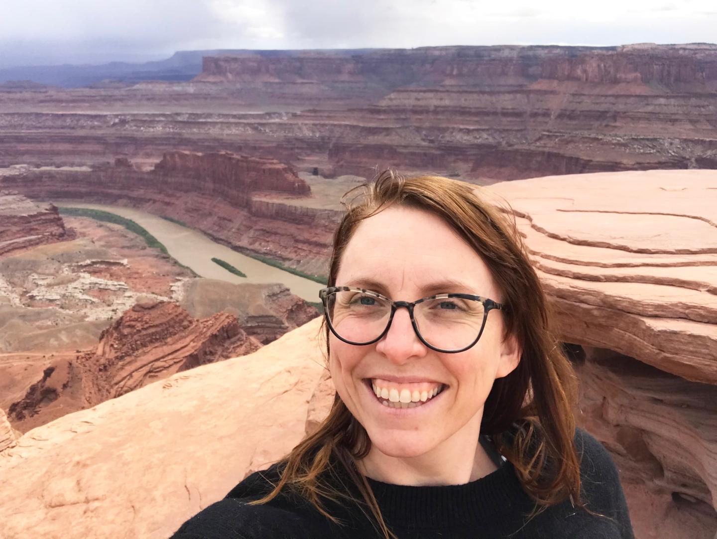 A selfie of Julia Martin at the Grand Canyon