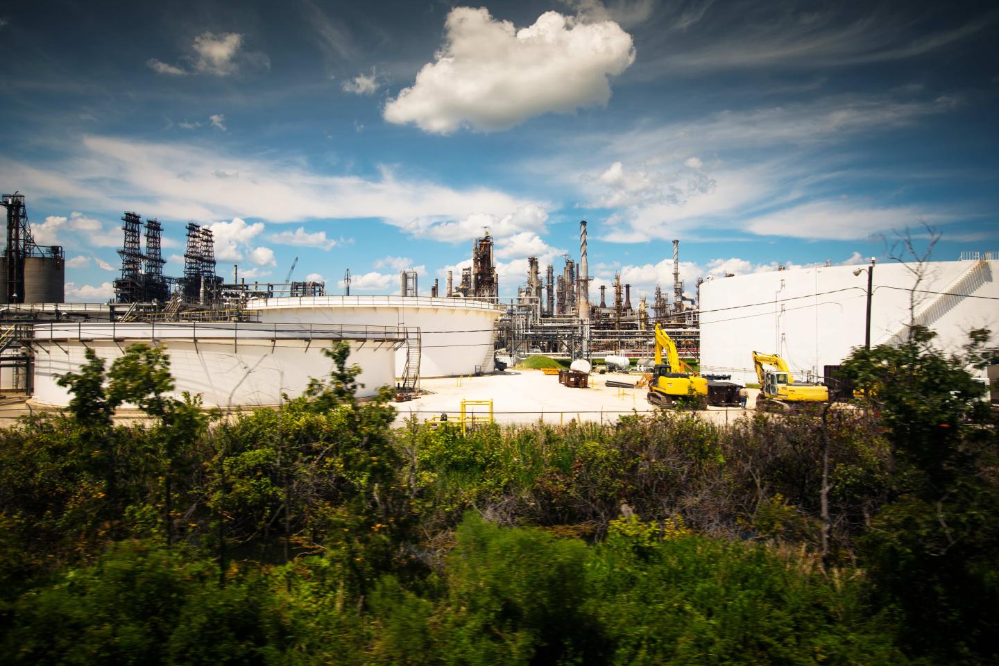 A petrochemical facility in Lake Charles, Louisiana.