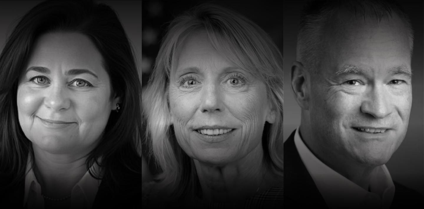 Headshots of Nancy Beck, Lynn Dekleva and Douglas Troutman