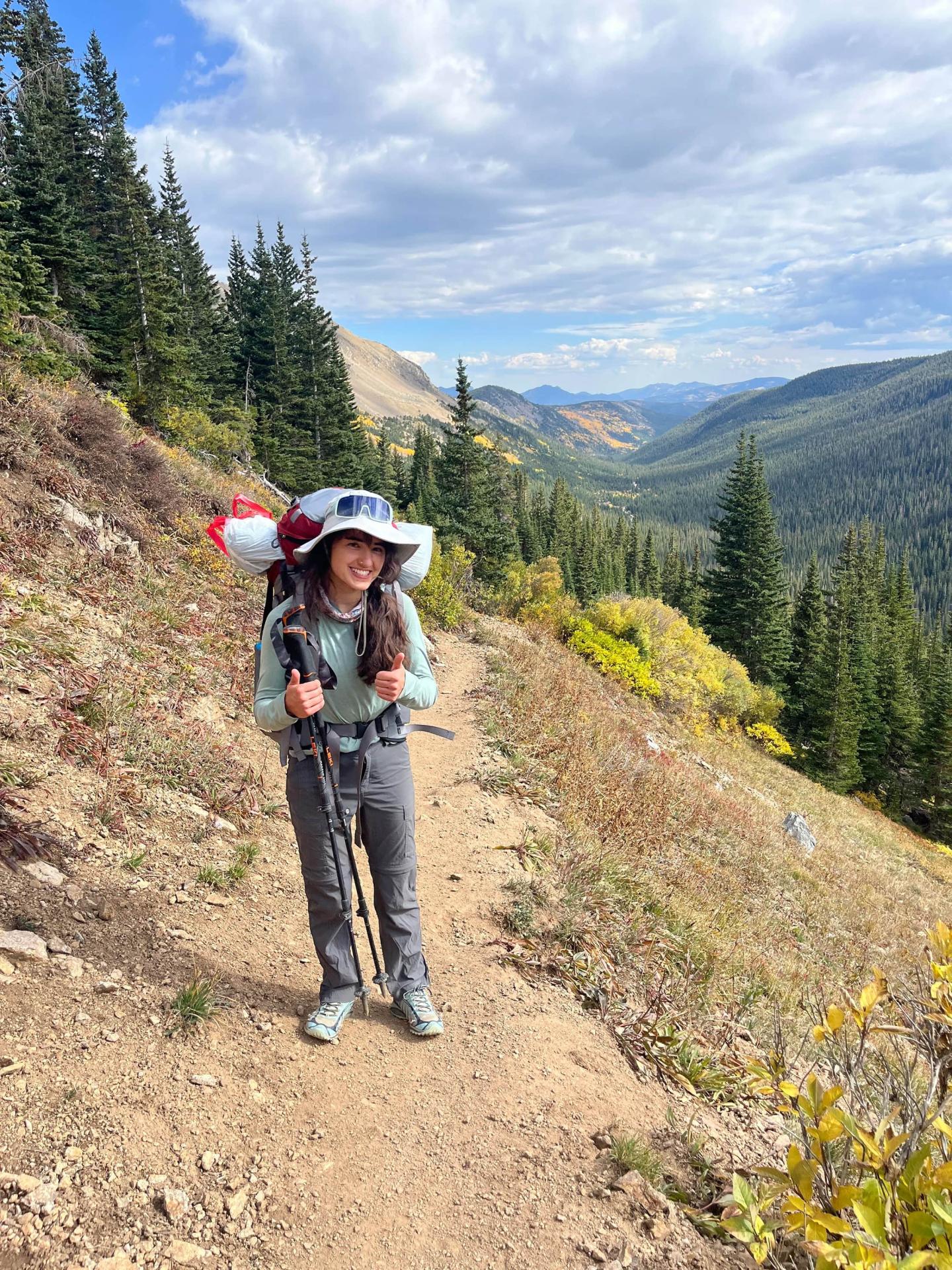 Allie Morton on a hike in Colorado 