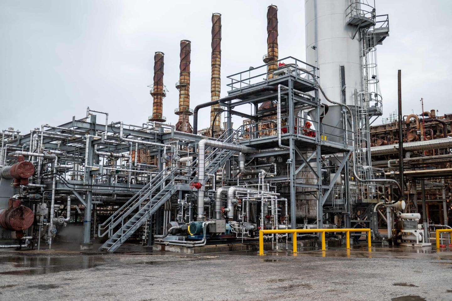 The exterior of an industrial facility