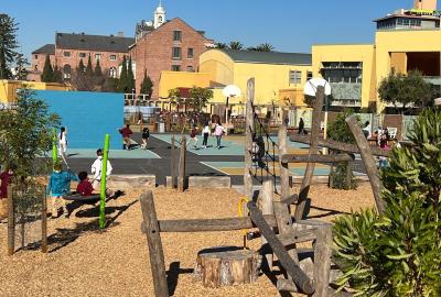 A school playground in Oakland, California