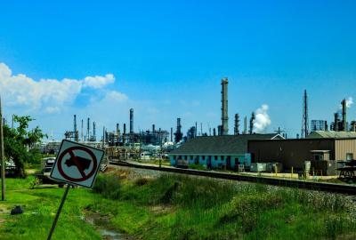 Establishing shot of Caner Alley in New Orleans, Louisiana